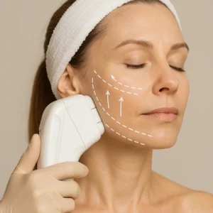 Woman having HI-FU to reduce wrinkles call LA LIPO Herefordshire Now!