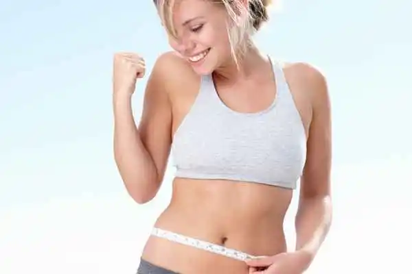 woman happy after fat reduction treatment Herefordshire