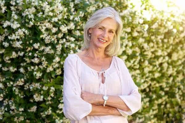 Older woman happy with urinary incontinence treatment Herefordshire