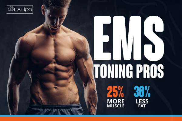 Image of man with sculpted stomach showing the fat loss and muscle gain of LA-EMS Body Sculpting Treatment Herefordshire